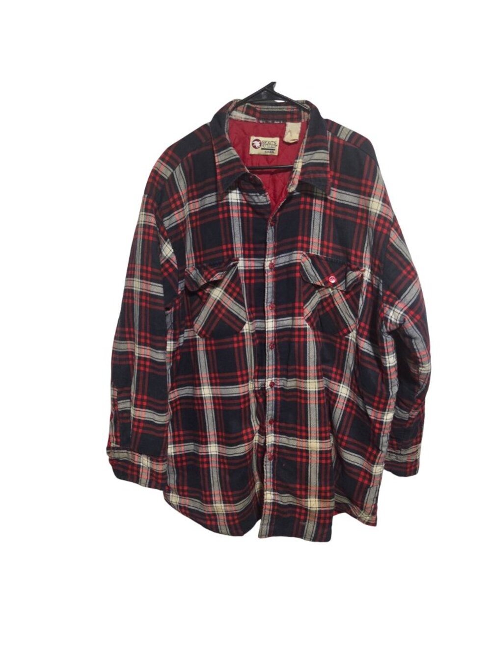Vintage Sports Afield Quilted Flannel Shirt Jacket Size 3XL Hunting Outdoor